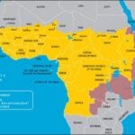 Africa Yellow Fever Vaccination Zones - Map