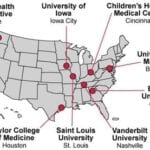 Map of National Vaccine Evaluation and Treatment Units (VETU)