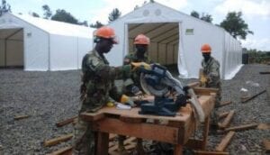 Ebola Treatment Unit Being Constructed in Liberia