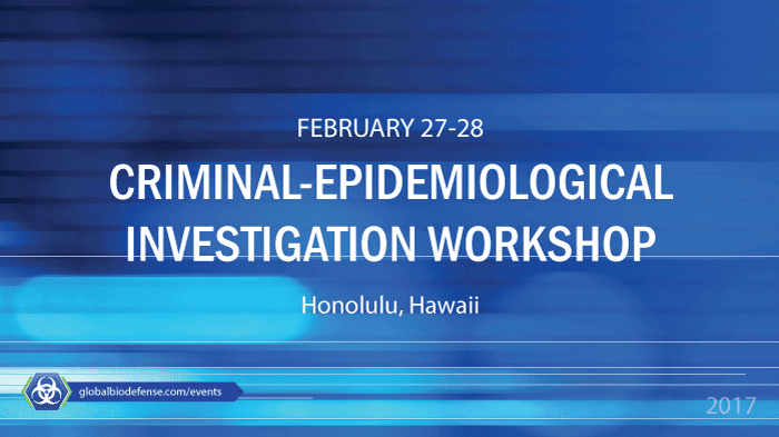 FBI-WMD-CDC Criminal-Epidemiological Investigations Training