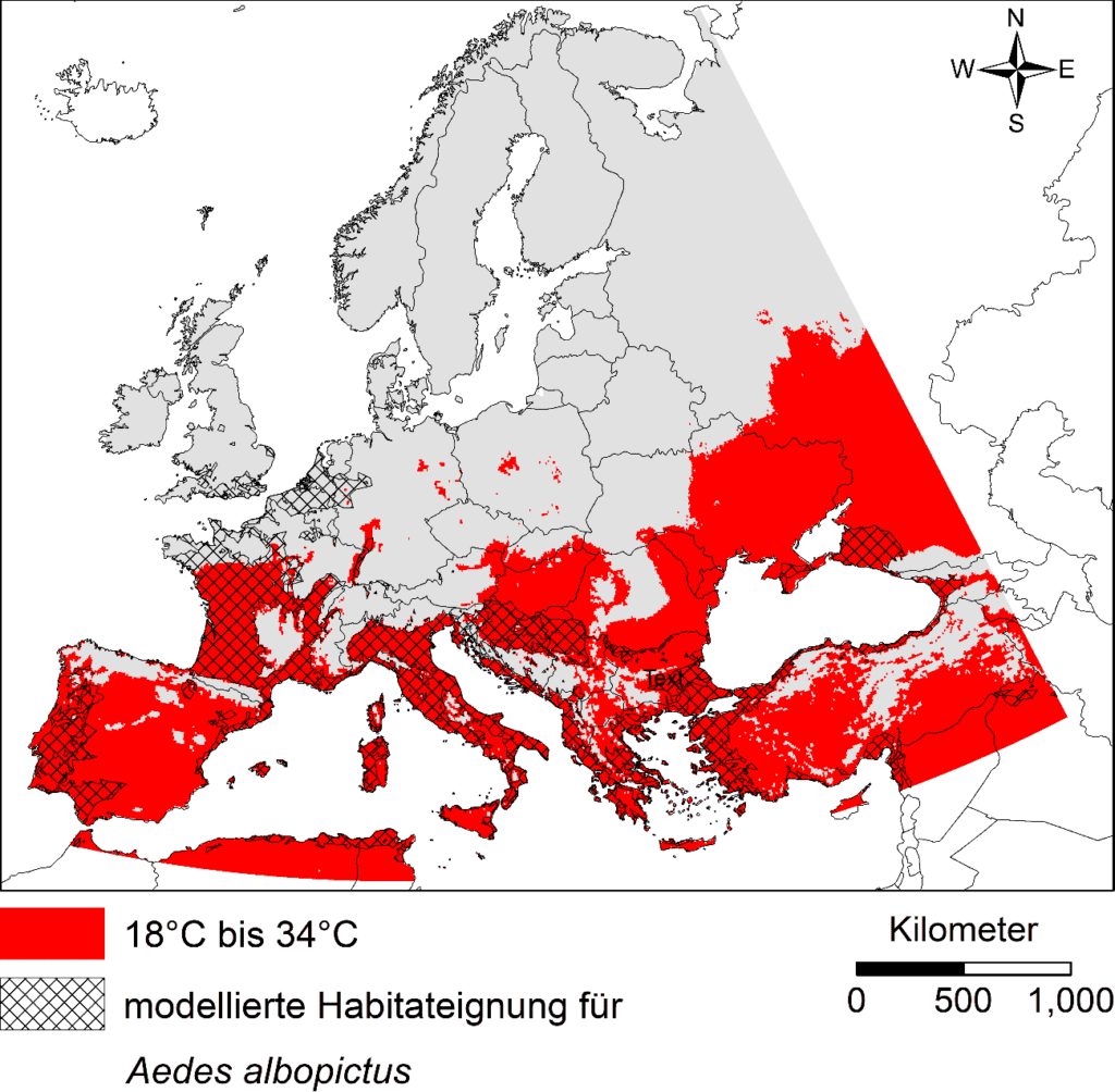 Suitable Temperature Regions for Zika Transmission by Tiger Mosquito