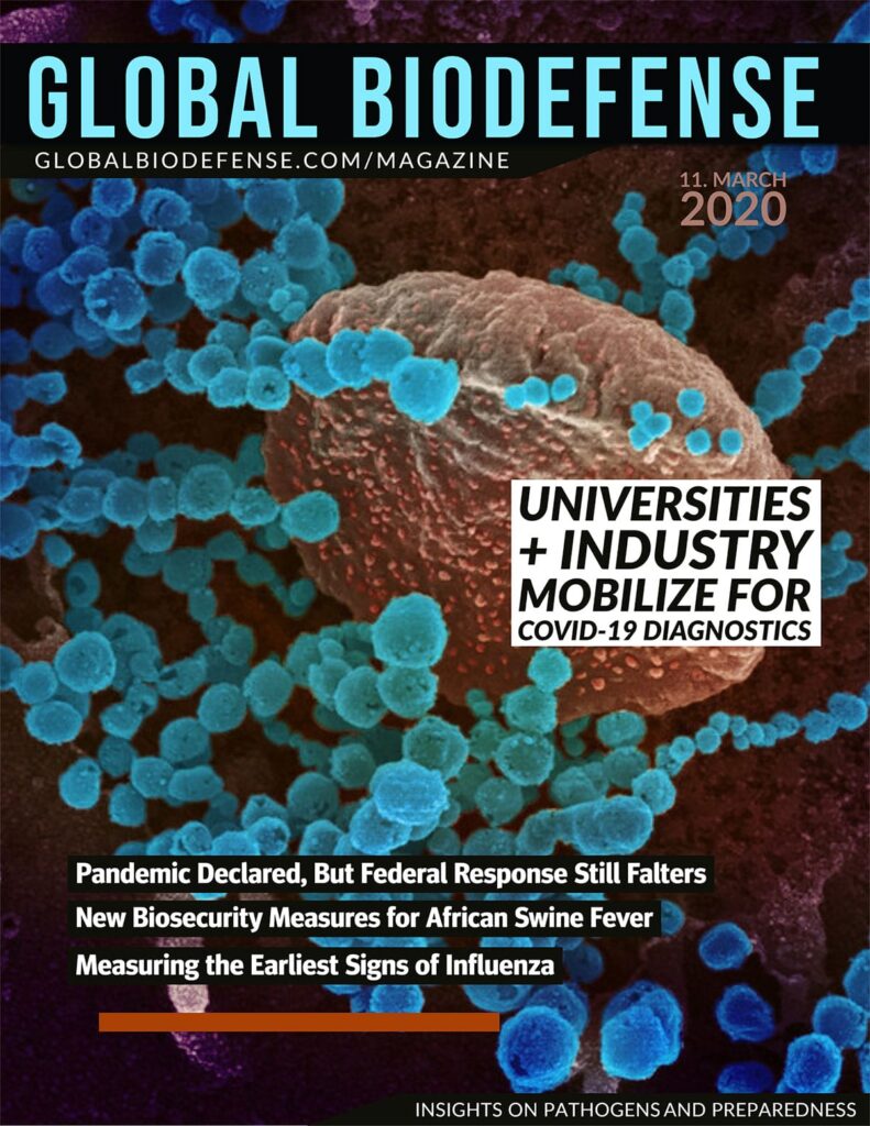 Global Biodefense Magazine - 11 March 2020 Pandemic Coronavirus